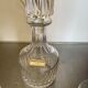 Whisky decanter and its 3 crystal glasses St Louis