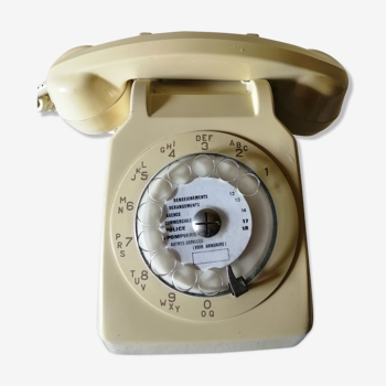 White vintage phone