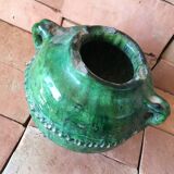 TAMEGROUTE POTTERY VASE IN GLAZED TERRACOTTA