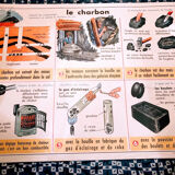 Old school poster coal and chalk