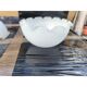 3 white opaline glass tulips from the 1960s
