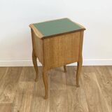Wooden bedside table
