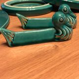 Coasters and bottles, Art Deco knife holders