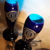2vases in sarreguemines 38x14 very classy with several feles