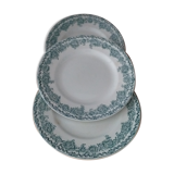 Porcelain plates Terre de Fer Saint Amand model Argenton