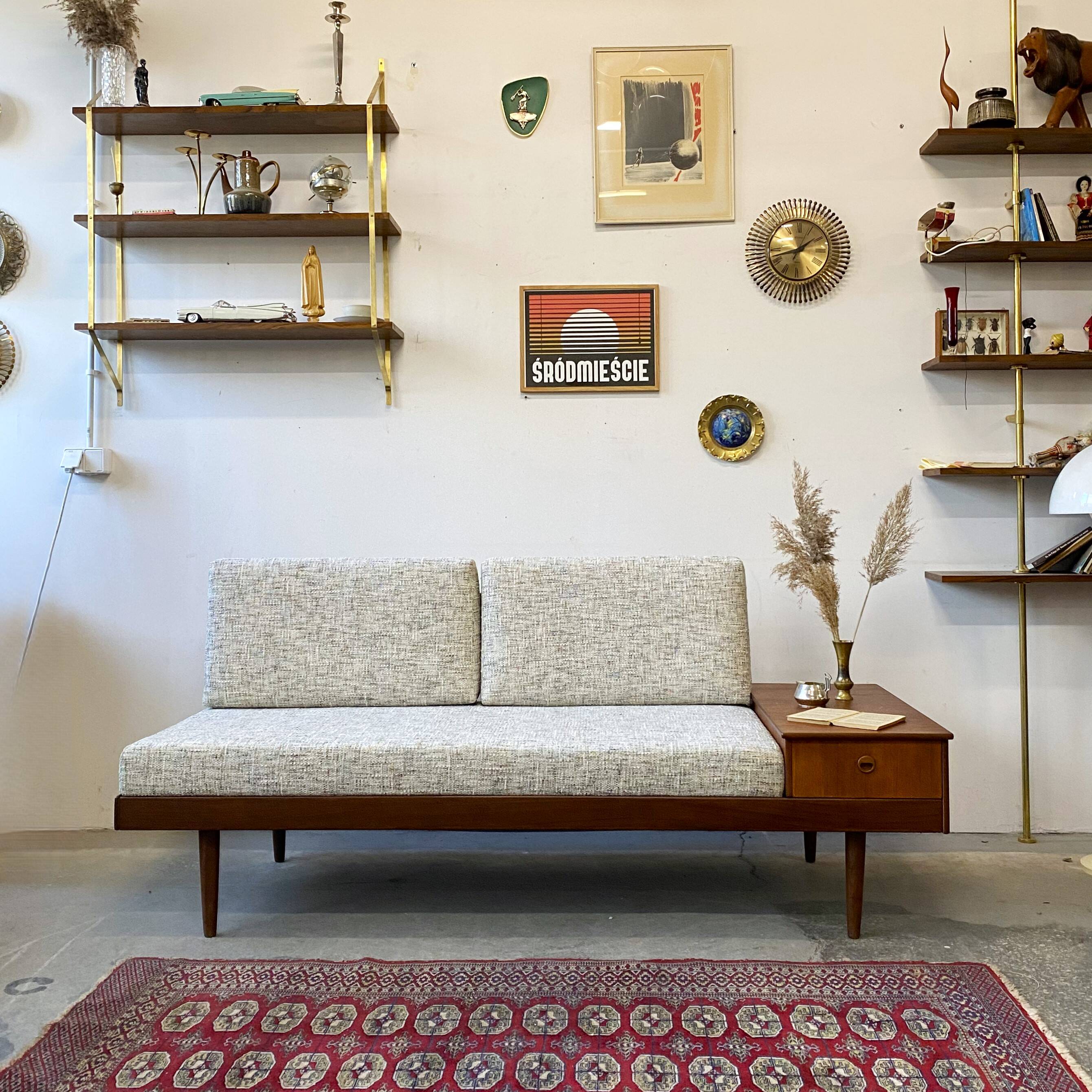 Daybed sofa, Scandinavian 1960s/1970s, vintage, mid-century modern