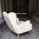 Organic wingback chairs in the 50-60s vintage armchair
