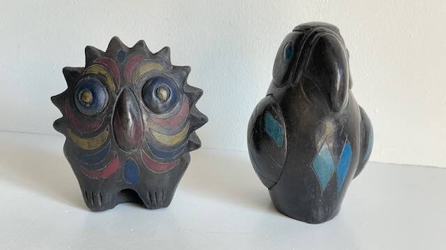 Oiseaux céramique artisanale vintage
