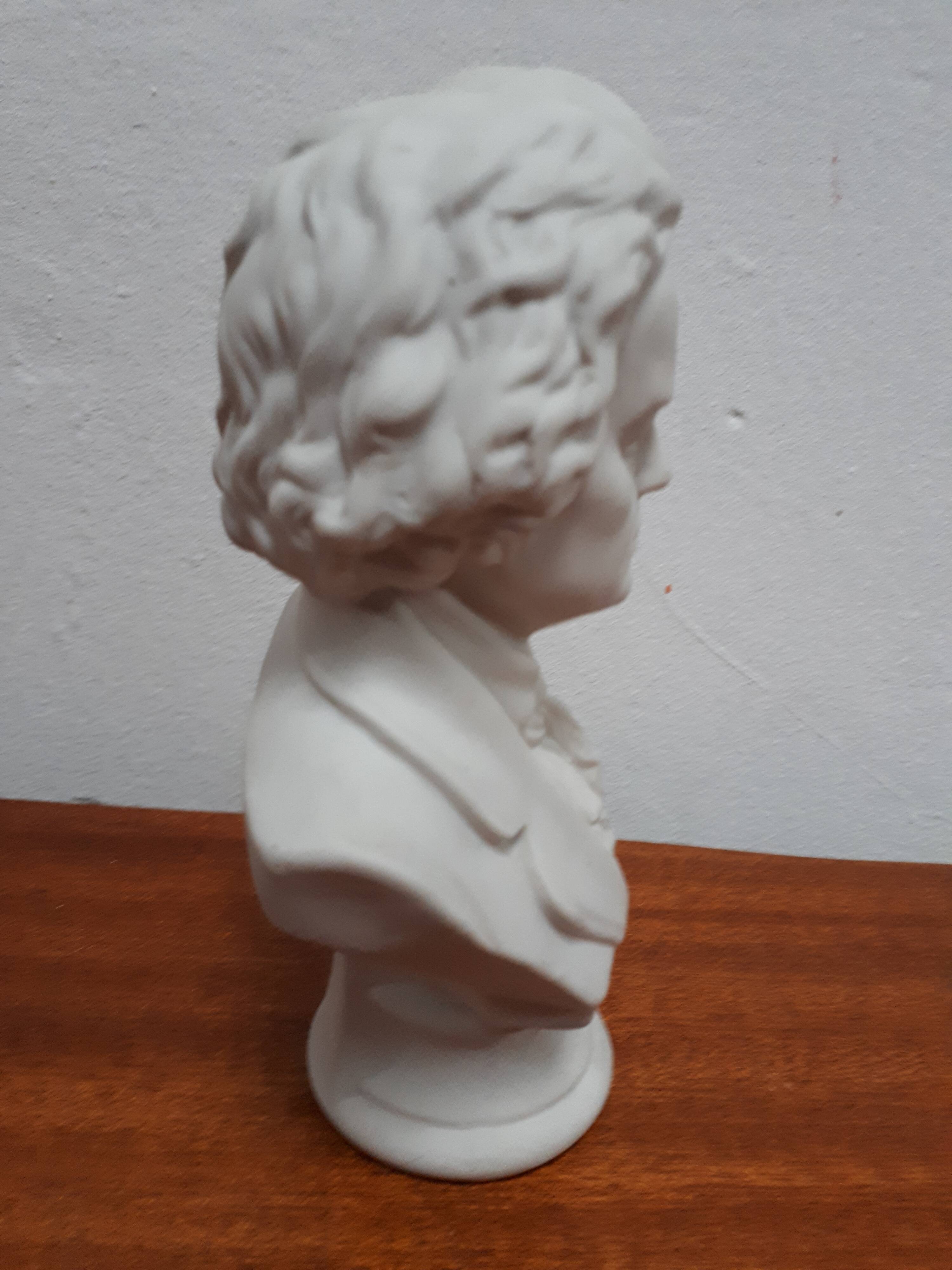 Bust Beethoven biscuit porcelain foot shower