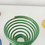 Set of 6 spring, spiral egg cups