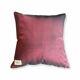 Housse de coussin Kachin bordeaux et beige