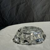 Cendrier en verre à décor géométrique