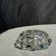 Classic geometric style glass ashtray