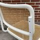 Set of 4 Cesca b32 model chairs in white by Marcel Breuer