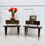 Pair of vintage bedside tables