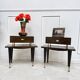 Paire de tables de chevet vintage