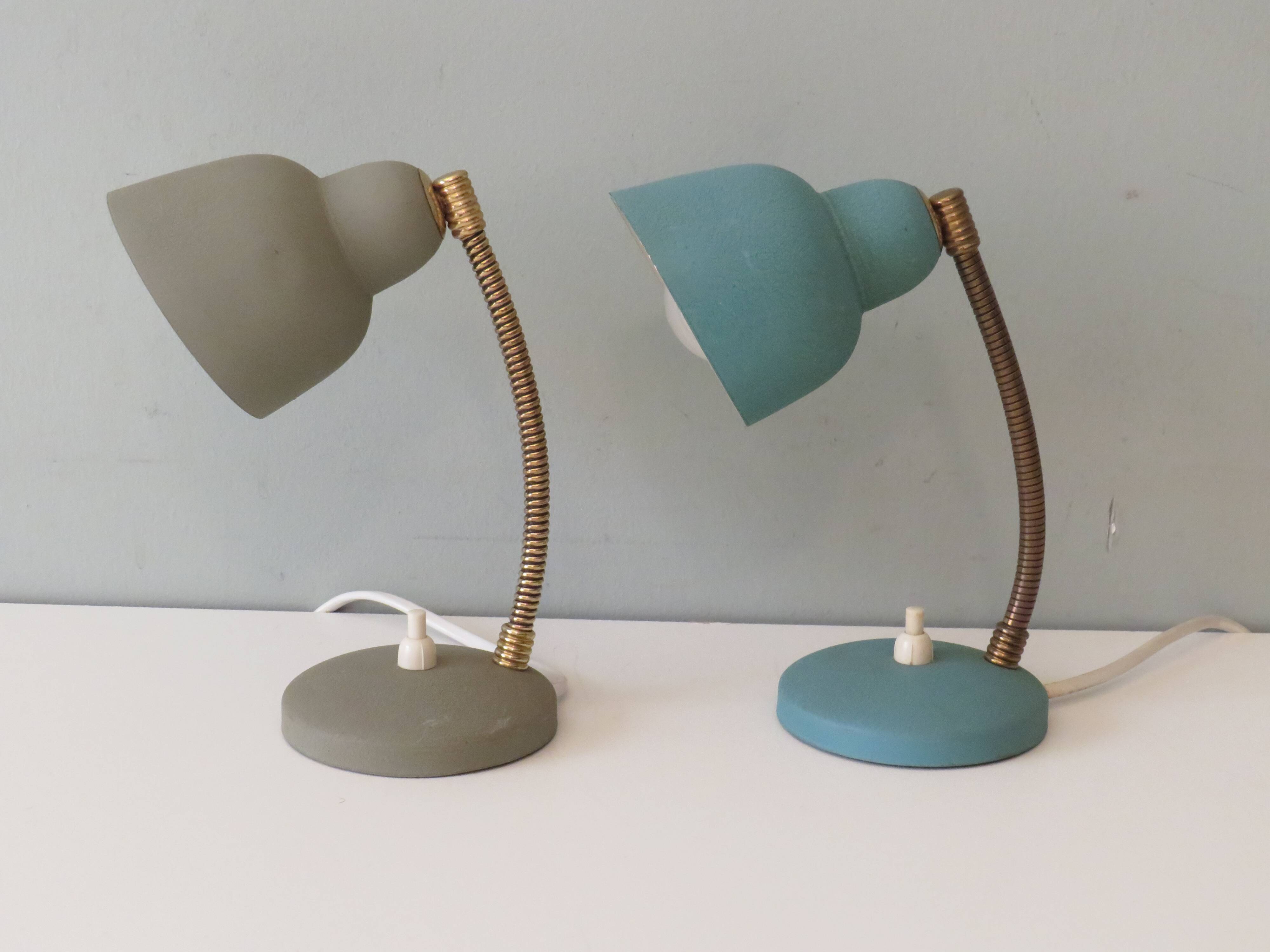 Lampes de chevet par Aluminor France 1950