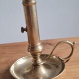 Paire de bougeoirs en laiton