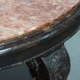 Antique French Side Table from the Early 1900s with a Marble Top
