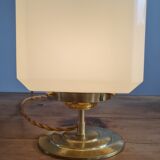 Opal glass table lamp