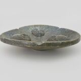 Vintage 3-faced sun soapstone decorative ashtray