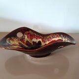 Vintage decorative glazed ceramic bowl from Vallauris – 1960s