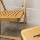 Paire de chaises pliantes Ikea 1970 couleur miel