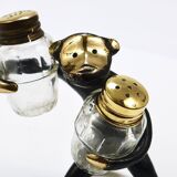Set of salt and pepper shakers monkey Walter Bosse, Herta Baller, Austria, 1950s