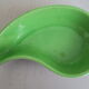 3 matching vintage ceramic dishes from the 1950s-60s in a brass basket with a scoubidou handle