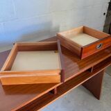 Gautier desk 2 drawers 2 wooden niches 1970