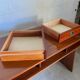 Gautier desk 2 drawers 2 wooden niches 1970