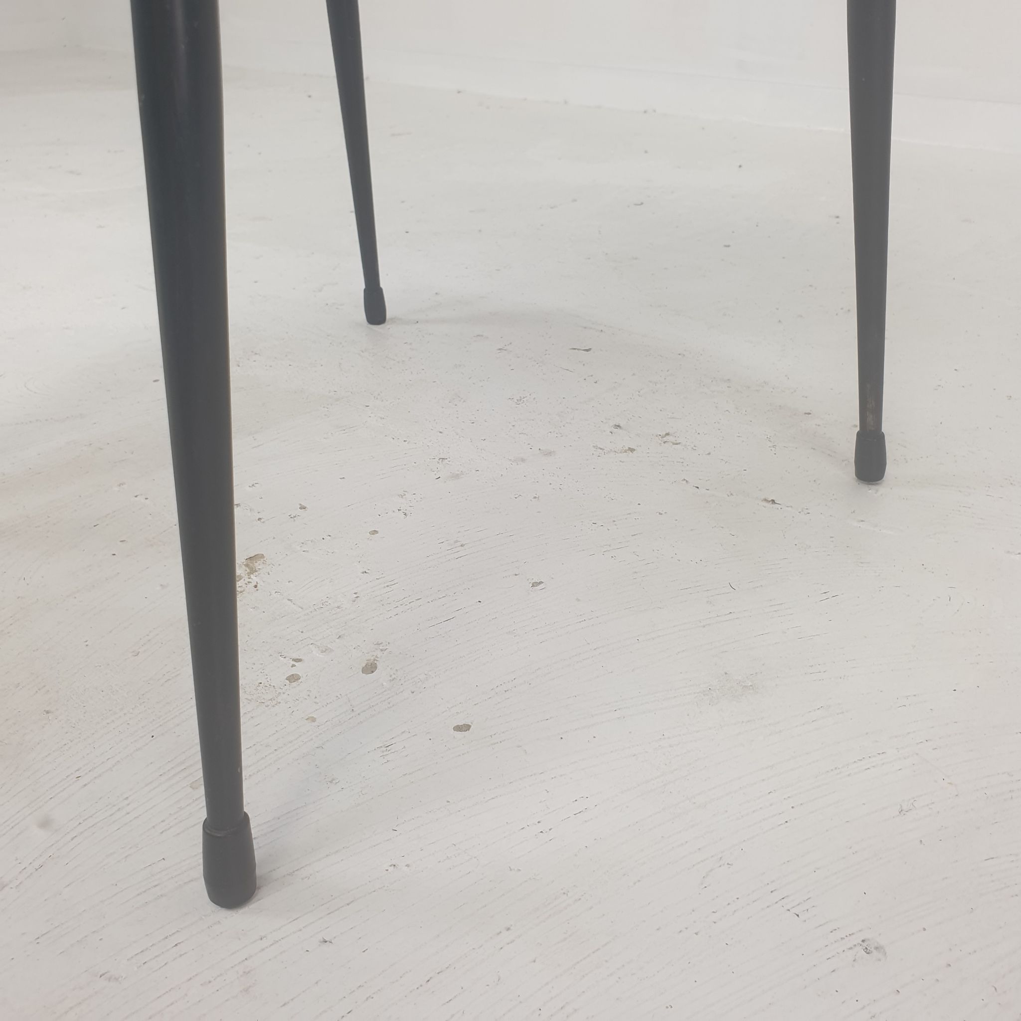Set of 4 Italian Metal Dining Chairs, 1960's