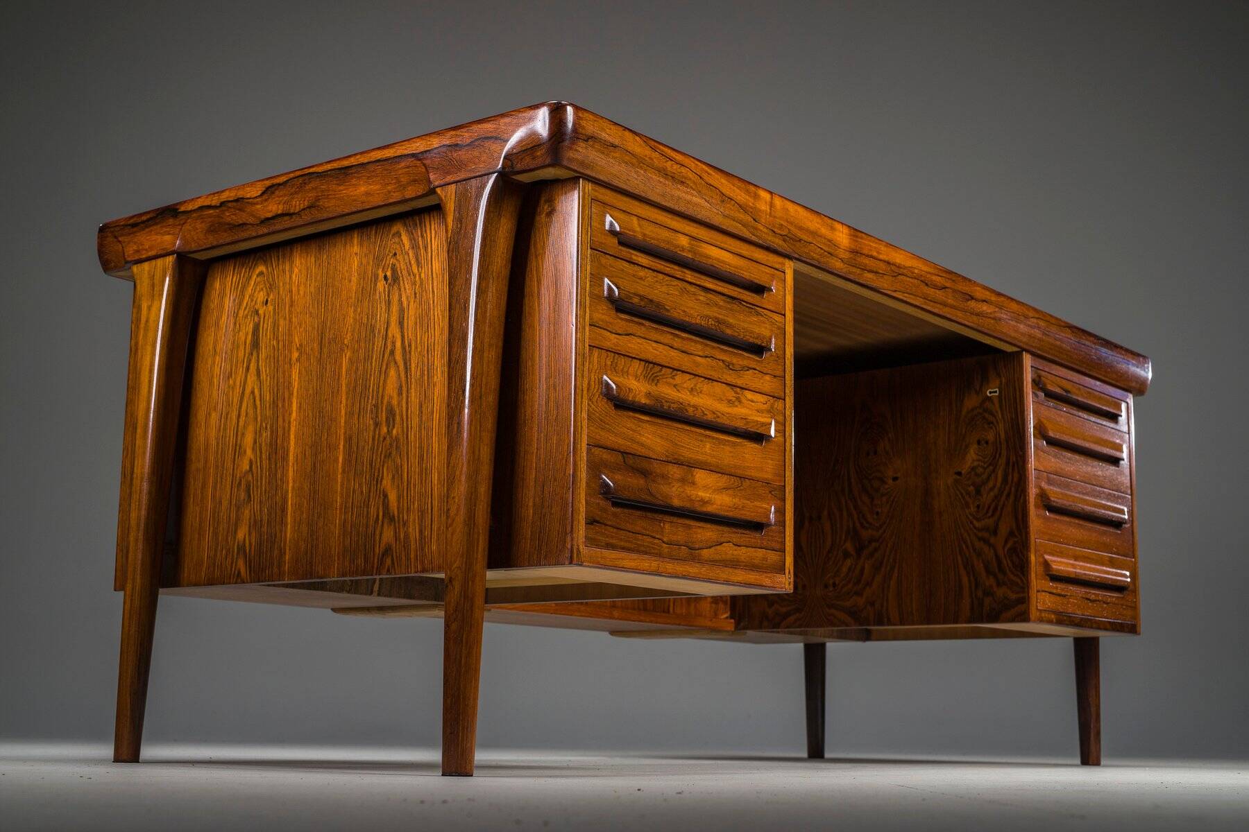 Danish modern executive desk by Ib Kofod Larsen for Faarup Møbelfabrik, 1960