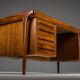 Danish modern executive desk by Ib Kofod Larsen for Faarup Møbelfabrik, 1960