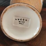 Enzo CUCCHI, earthenware jug with a painted decoration of a winged horse.