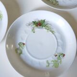 Limoges Christmas saucers