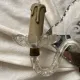 Applique italienne double en verre  et miroir, années 50