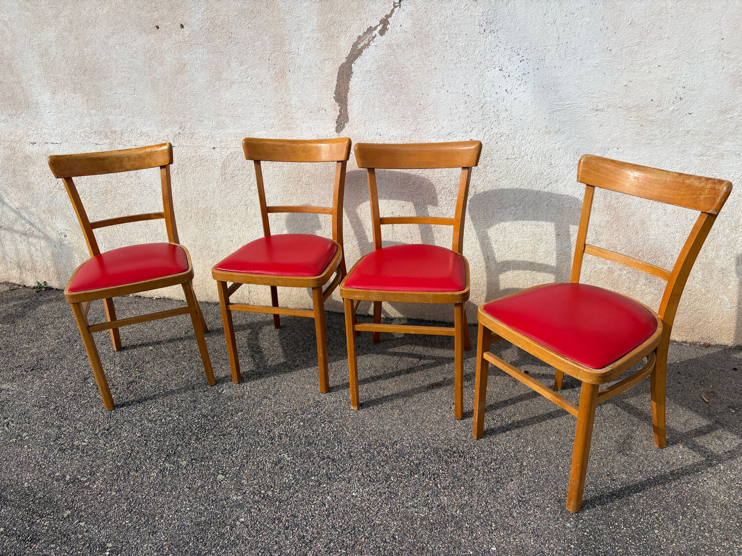 Set of 4 vintage bistro chairs