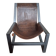 Brown leather armchair, J-Line