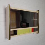 Wall cabinet with sliding glass doors, 1950s