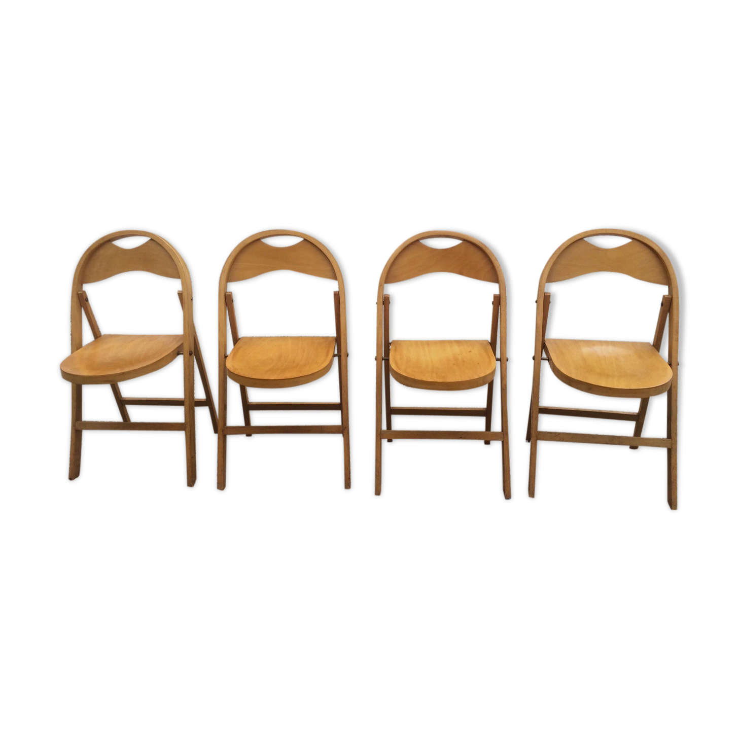Set of 4 folding chairs Thonet 751
