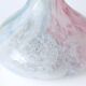 Vintage pastel colors polychrome murano glass flower vase, italy
