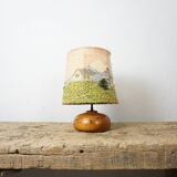 Lampe bois montagne