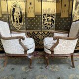 Pair of English armchairs