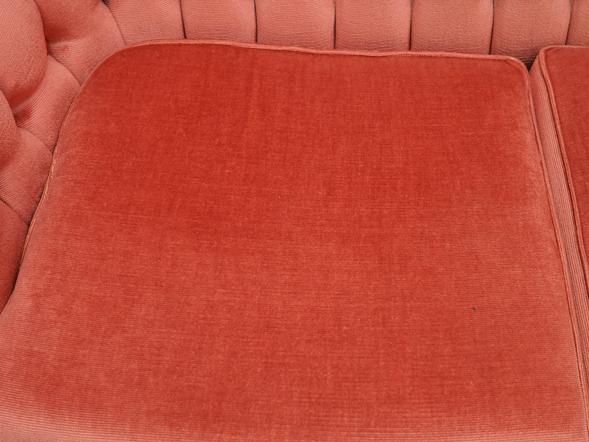 Canapé en velours rose, design suédois, années 1980