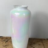 Iridescent glass vase