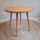 Vintage oak round coffee table