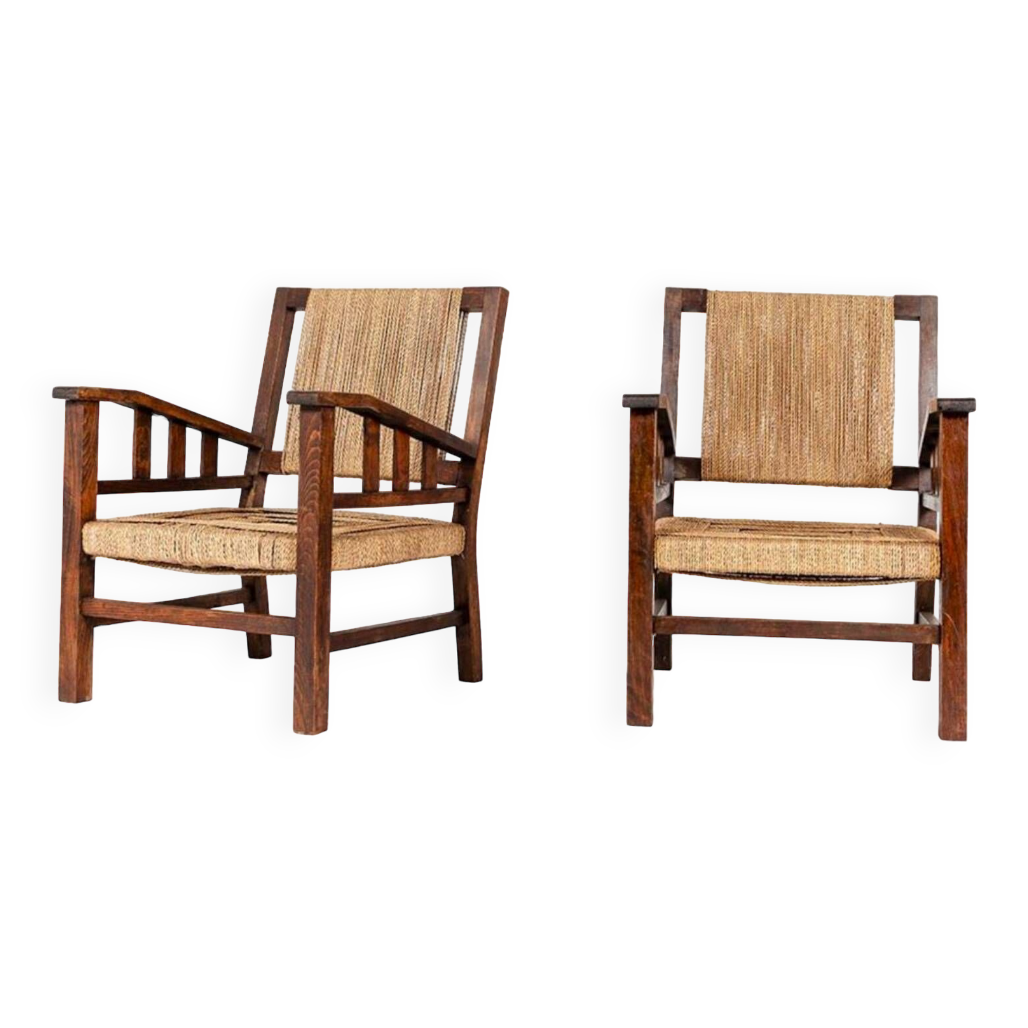 Pair of Francis Jourdain armchairs 1925
