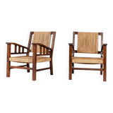 Pair of Francis Jourdain armchairs 1925