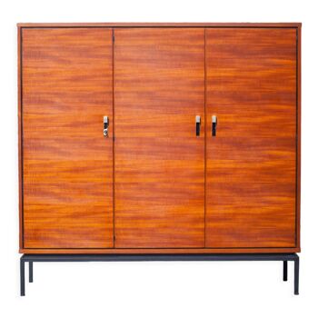 3 door wood wardrobe 60's